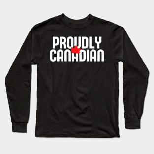 Proudly Canadian Retro Long Sleeve T-Shirt